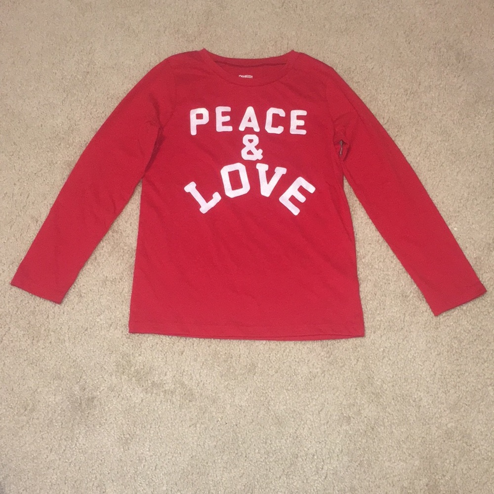 ☮️☮️ NWOT Super cute peace & love jersey tee 💕💕